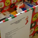 Donation box at CDFA for Edward Kemble Elementary School