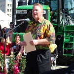 Ag Day Master of Ceremonies Michael Marks speaks
