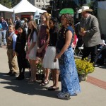 California Farm Bureau Federation First Vice President Kenny Watkins congratulates contest winners