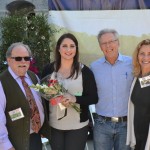 Ag Day guests posing with flowers