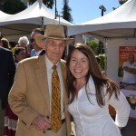 Former CDFA Director and perennial Ag Day supporter Richard Rominger with Sonya Logman of the California State Fair