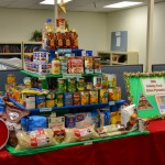 The department's Division of Measurement Standards went with a "Holiday Food Drive Pyramid" theme, complete with each level representing a separate food group