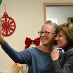Rebecca Bland taking a selfie with Secretary Ross