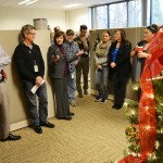 Secretary Ross chatting with PDCP staff