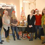 Animal Health and Food Safety Services staff poses with their display