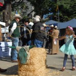 Roping lessons from a real rodeo queen. That's Ag Day, folks.