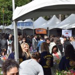 A crowd of people enjoying Ag Day activities