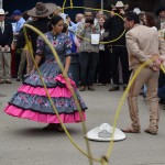 Dancers performing with a lasso