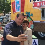 Luis Delgadillo taking a selfie with Secretary Ross