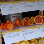 Display of citrus fruits