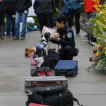 Danny Lee with US Customs and Border Protection demonstrating the Beagle Brigade